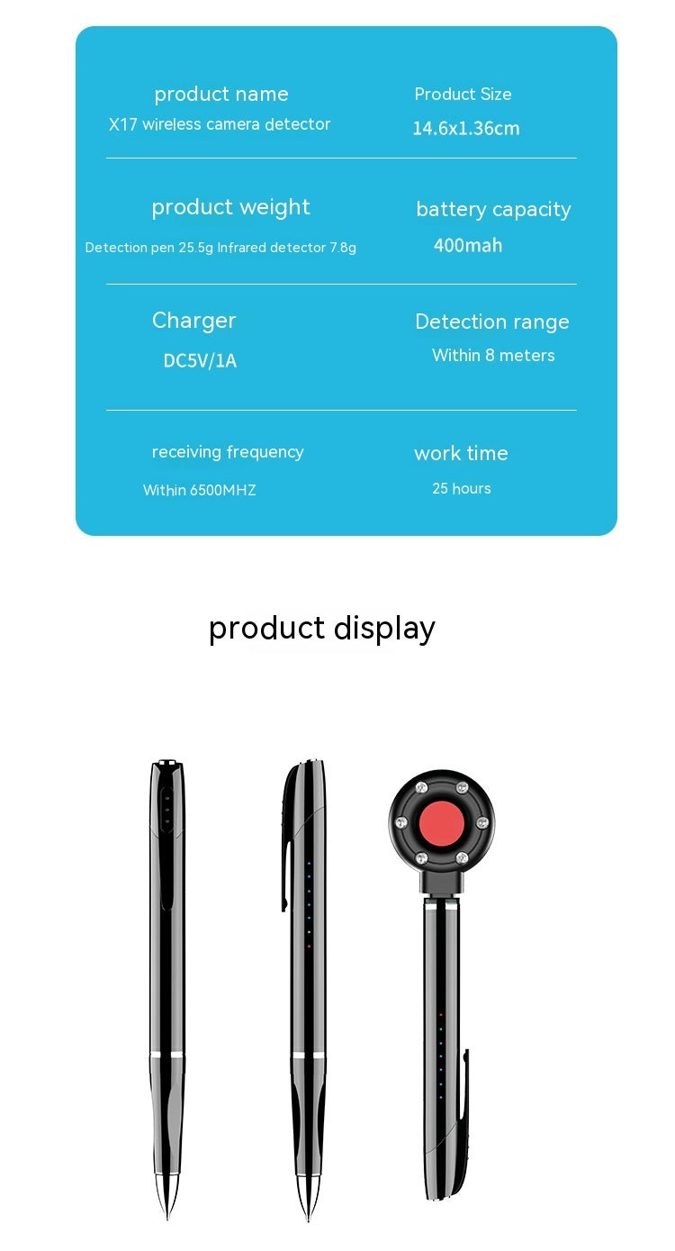 X16 Camera Detector Anti-eavesdropping Anti-theft Shooting