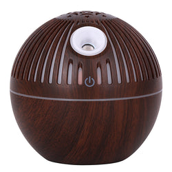 Wood Grain Humidifier Wood Grain Aroma Diffuser 7 Color Light Hollow Essential Oil